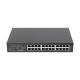 Lanberg RSGE-24 switch No administrado Gigabit Ethernet (10/100/1000) 1U Negro